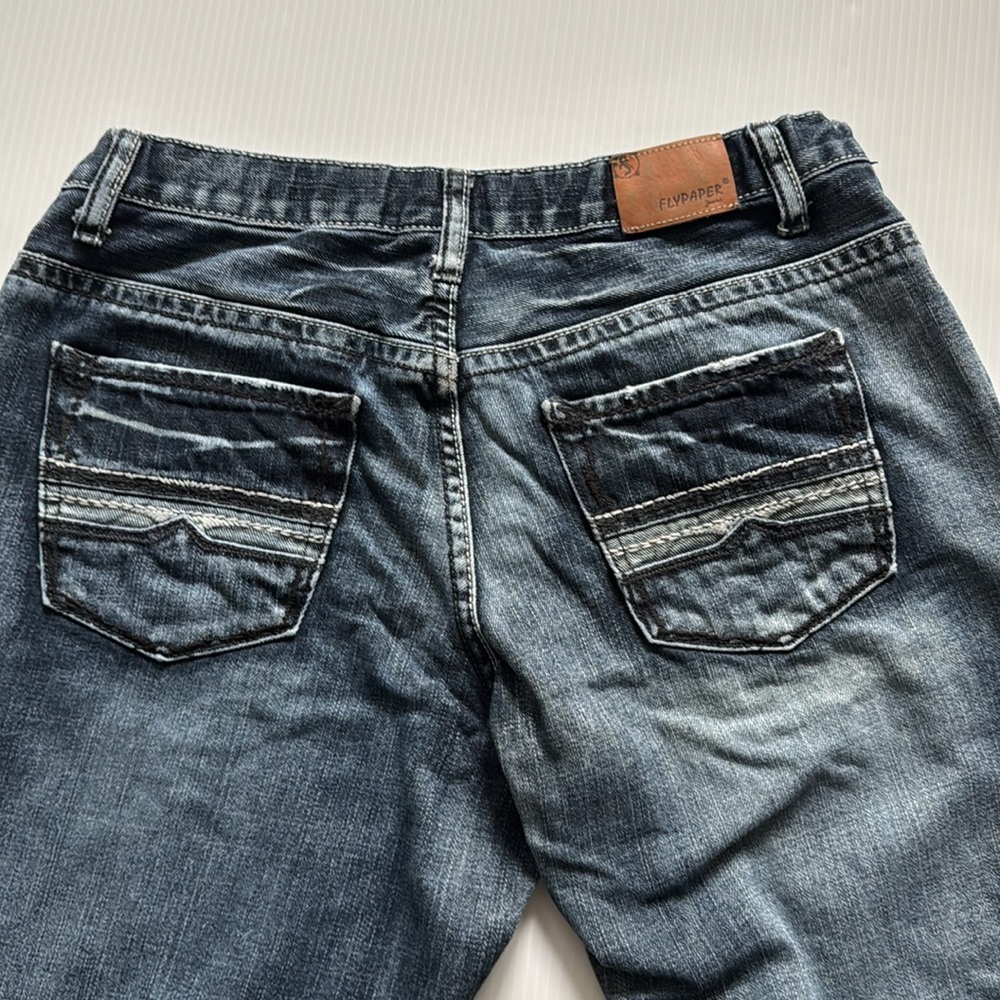 Flypaper distressed relaxed blue jeans.  Boys size 12 Husky